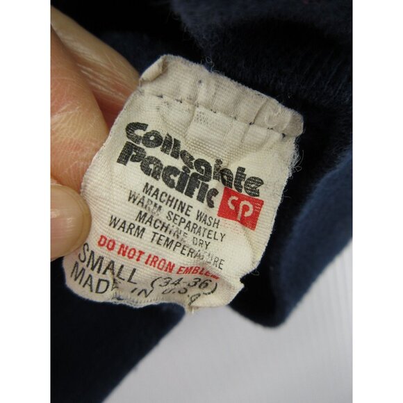 VINTAGE Collegiate Pacific Sweatshirt Small Baptist Bible College 80s - Picture 9 of 11